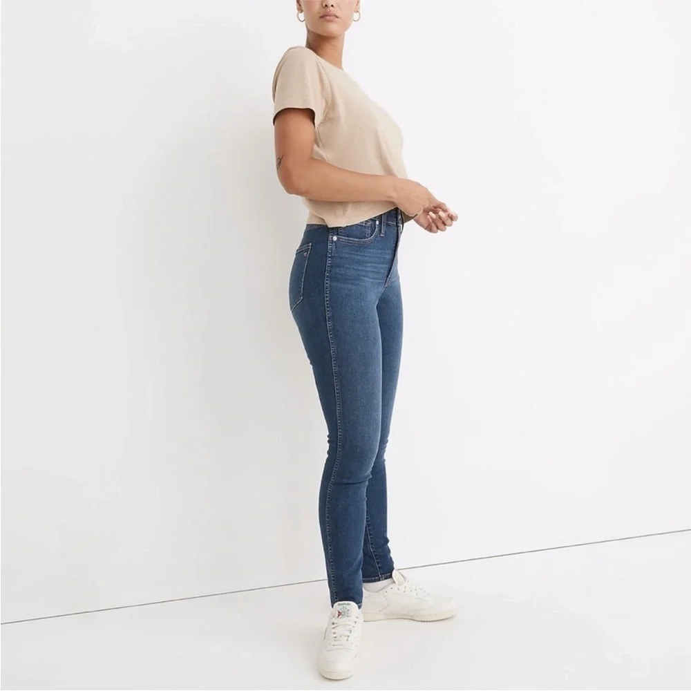 Madewell Coronet Wash 10" High Rise Skinny Jeans Women's Size 25 View 6